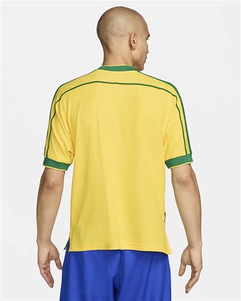 nike brazil 1998 reissue soccer replica jersey|nike brazil ss shirt.